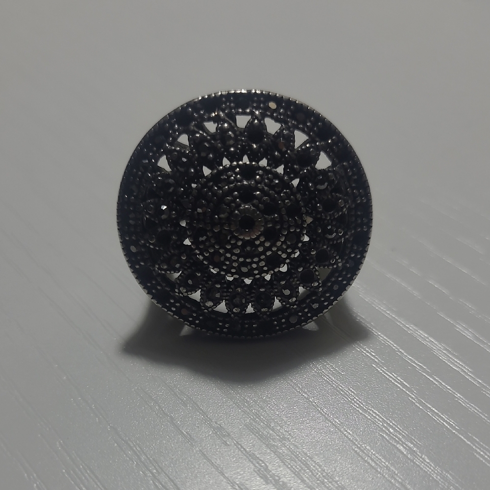 Intricate Black Women's Statement Ring - image 1